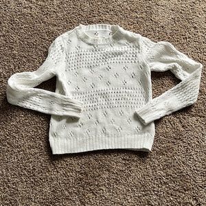 Rebecca Taylor La Vie Pointelle Knit Sweater Size Small